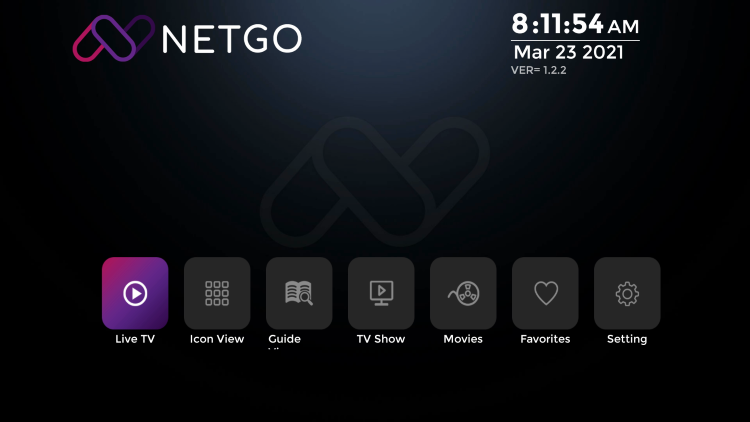 Captura de pantalla reproduccion en vivo PLAYERVE